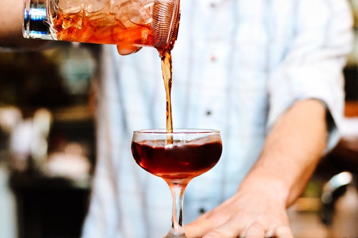 bartending photography for Swank n Swine